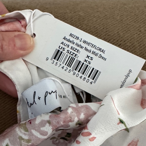 Petal & Pup White Floral Halter Midi Dress - Picture 2 of 2